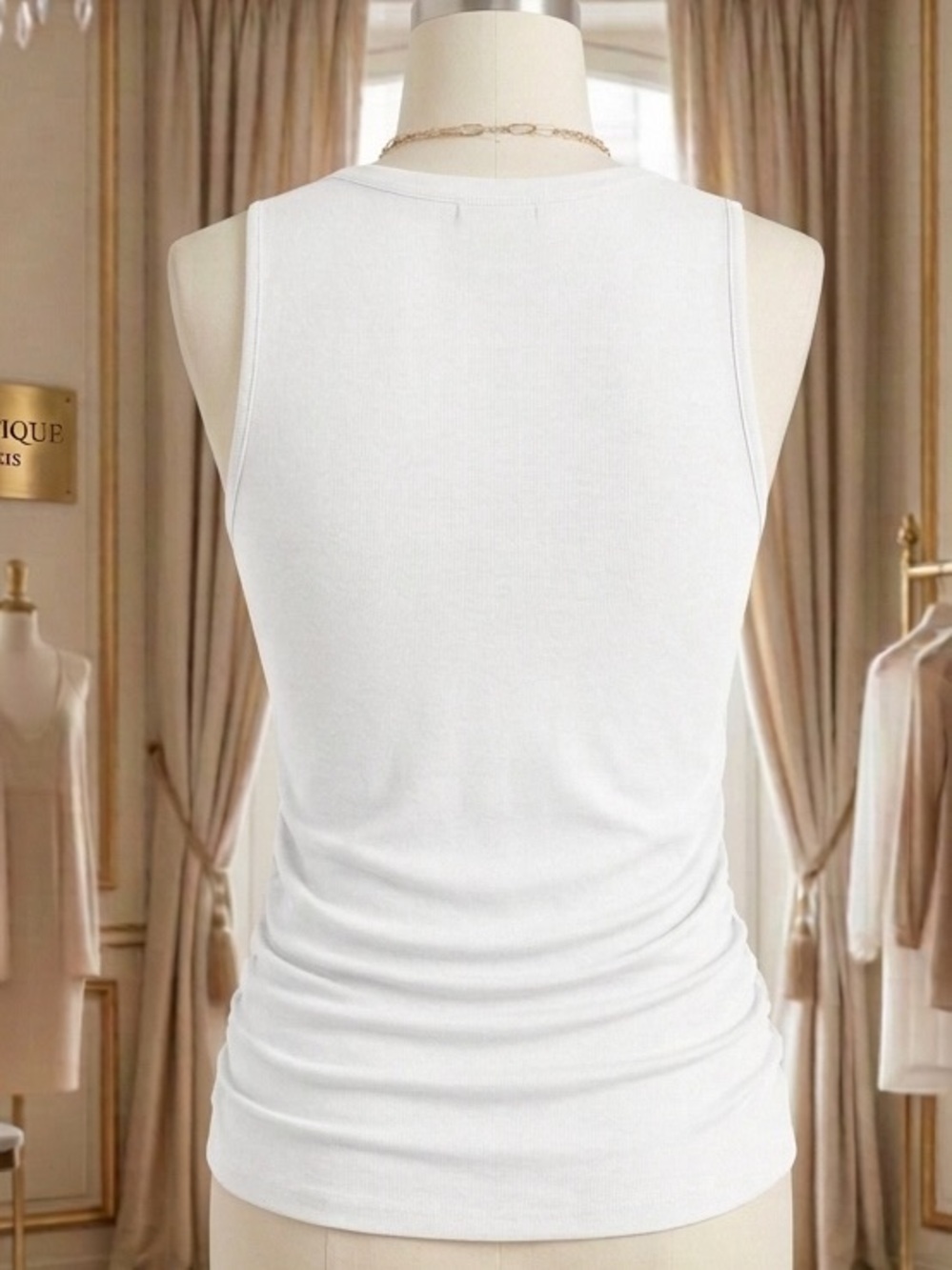 Simple Ruched Tank - Picture 2 of 2